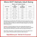 Micro DOT "Twister 2.0" Reversible Flat Black Half Helmet No Mushroom Look