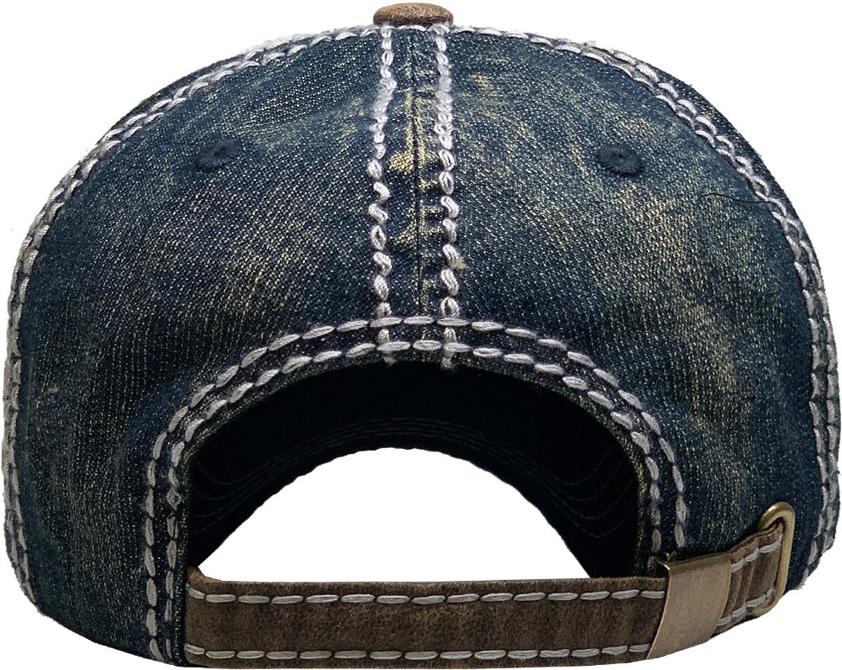 Americana Vintage Style Distressed Hat