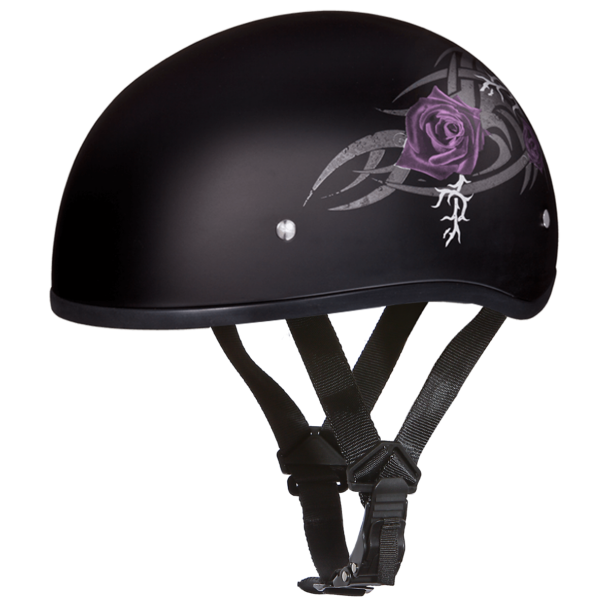 D.O.T. Daytona Half Helmet - Women's - Purple Rose - D6-PR – Ryde-Motorcycle