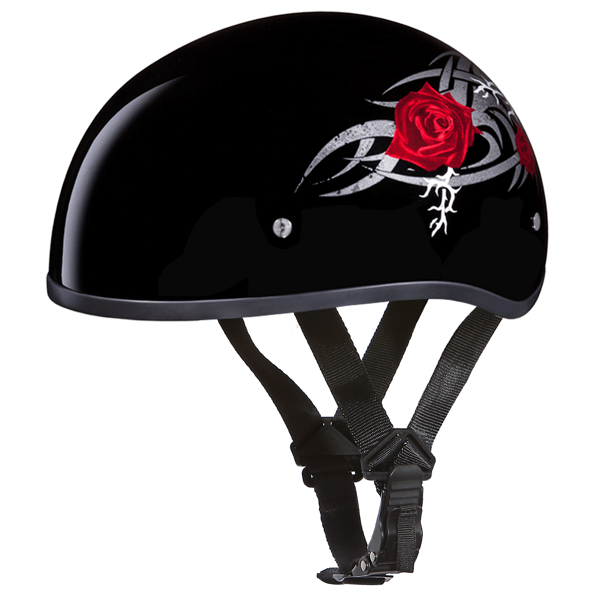 female motorcycle half helmet D.O.T. Daytona Half Helmet - Women's - Rose