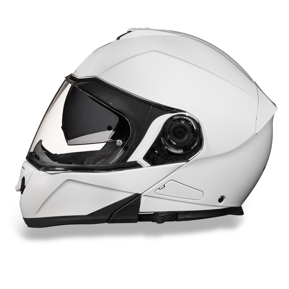 Daytona Glide Flip Up Modular Helmet Hi-Gloss White - MG1-C