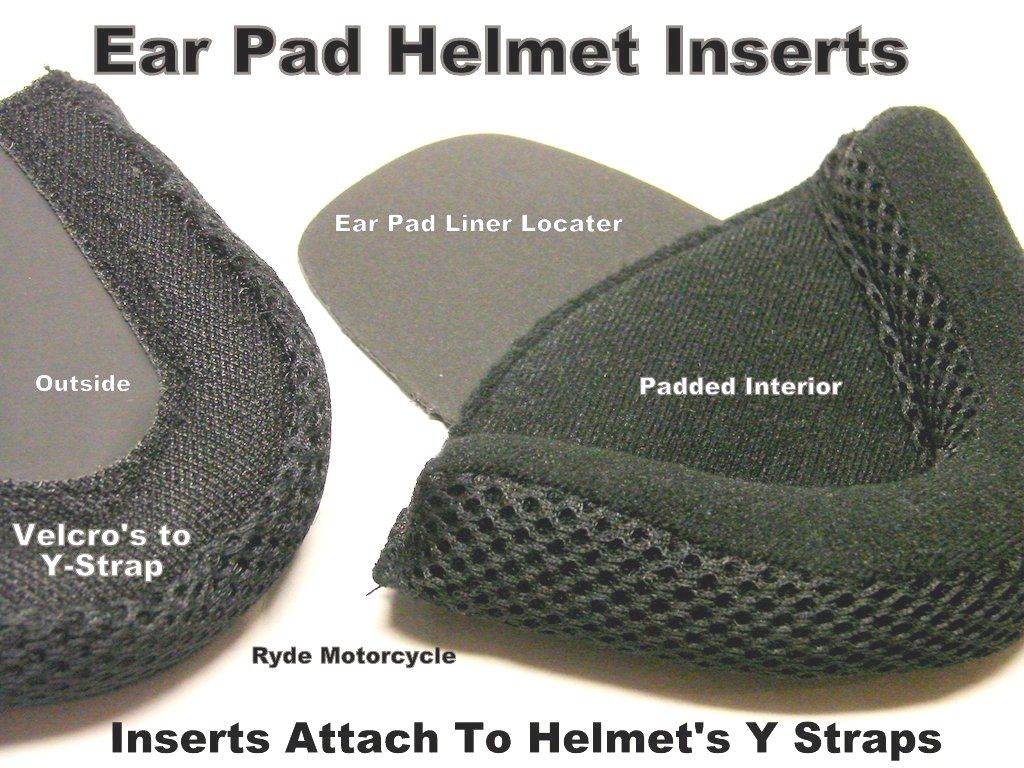 Bear Claw Helmet Large Deluxe Ear Pads for DOT Half Helmets