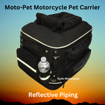 Moto-Pet Deluxe Full Feature Motorcycle Pet Carrier Mounts on Rack Seat Sissy Bar