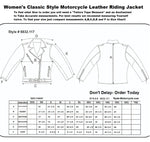 Women's Purple Lambskin Leather Motorcycle Rider Jacket