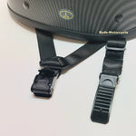 Micro DOT "Blister" Carbon Fiber Graphic Super Small Profile 1/2 Helmet "No Mushroom" Look!