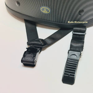 Micro DOT "Blister" Carbon Fiber Graphic Super Small Profile 1/2 Helmet "No Mushroom" Look!