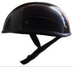 Micro DOT "Blister"  Super Small Profile Gloss Black 1/2 Helmet "No Mushroom" Look