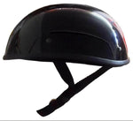 Micro DOT "Blister"  Small Profile Gloss Black 1/2 Helmet "No Mushroom" Look