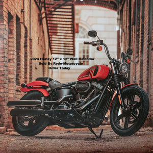 2024 Harley Wall Calendar 12 X 12