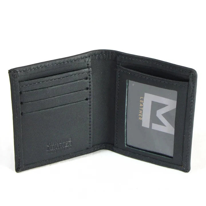 Mini Naked Leather Bifold Wallet 4 Credit Card Slots ID Sleeve CC954 Mini Naked Leather Bifold Wallet 4 Credit Card Slots ID Sleeve CC954