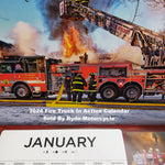 2024 Fire Trucks in Action Large 17 x 12" Wall Calendar
