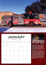 2026 Fire Trucks in Action Large 17 x 12" Wall Calendar