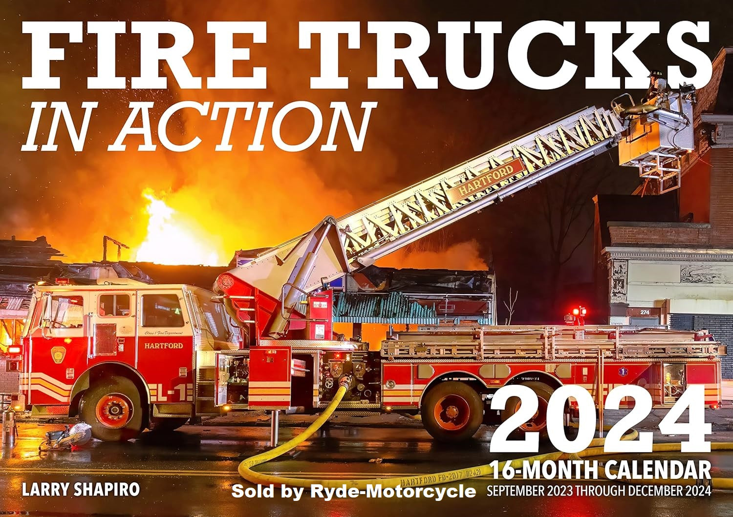2024 Fire Trucks in Action Large 17 x 12" Wall Calendar