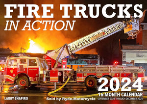 2024 Fire Trucks in Action Large 17 x 12" Wall Calendar