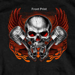 Skull Piston Biker Born Biker Bred When I Die I'll Be Biker Dead T-Shirt