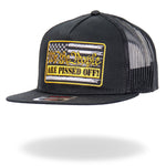 We The People Are Pissed Off! American Flag "Snapback" Hat Black Mesh Back