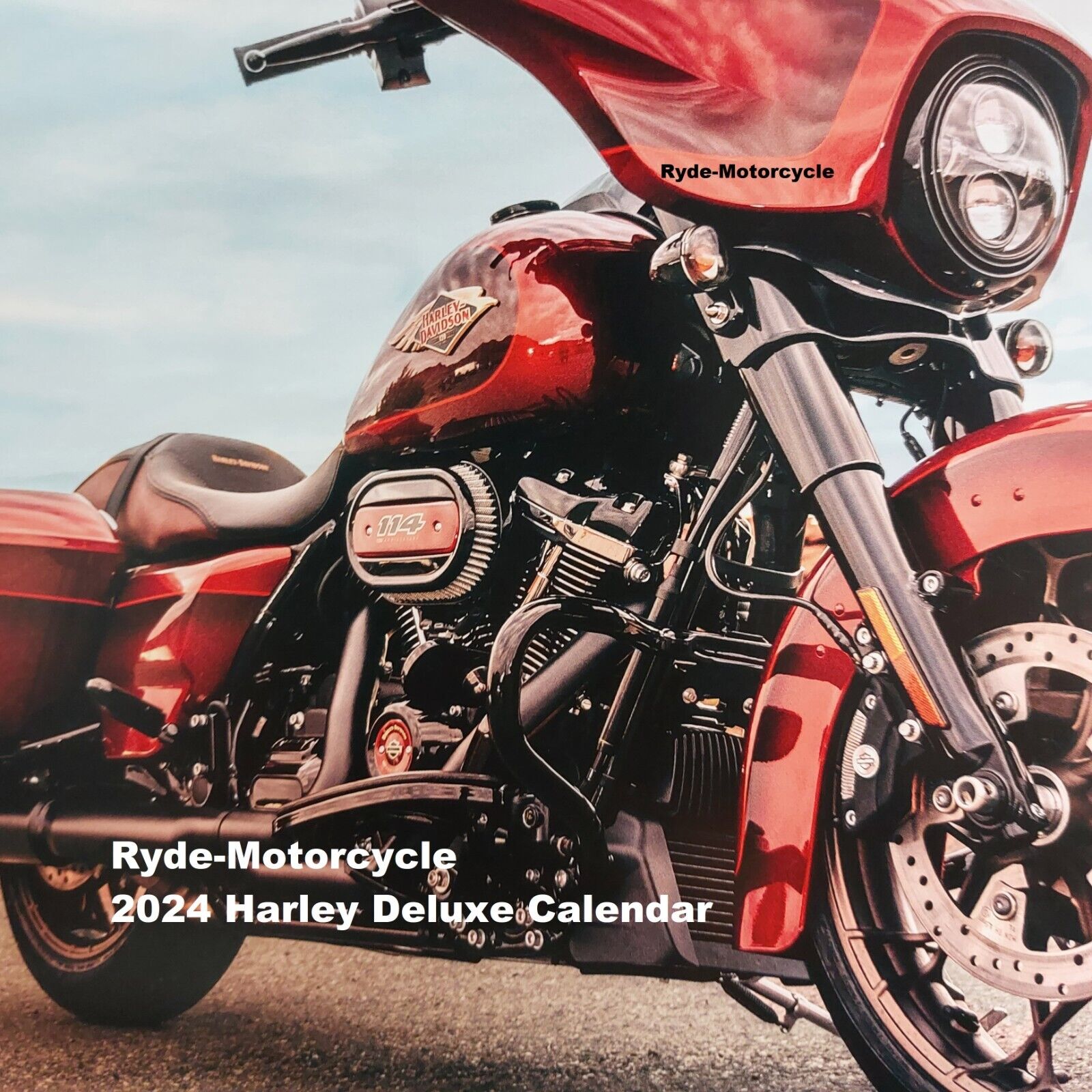 2024 Deluxe Harley Davidson 17" x 12" Wall Calendar