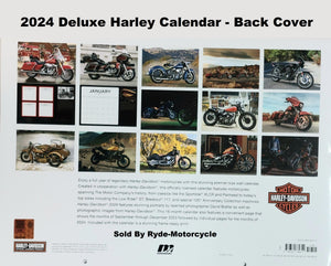 2024 Deluxe Harley Davidson 17" x 12" Wall Calendar