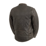 Premium Antique Brown Leather Lightweight Motorcycle Jacket