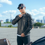 Premium Antique Brown Leather Lightweight Motorcycle Jacket