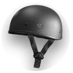 Micro DOT "Blister" Carbon Fiber Graphic Super Small Profile 1/2 Helmet "No Mushroom" Look!