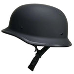 Micro DOT "Mayhem" Flat Black German Helmet - No Mushroom Look
