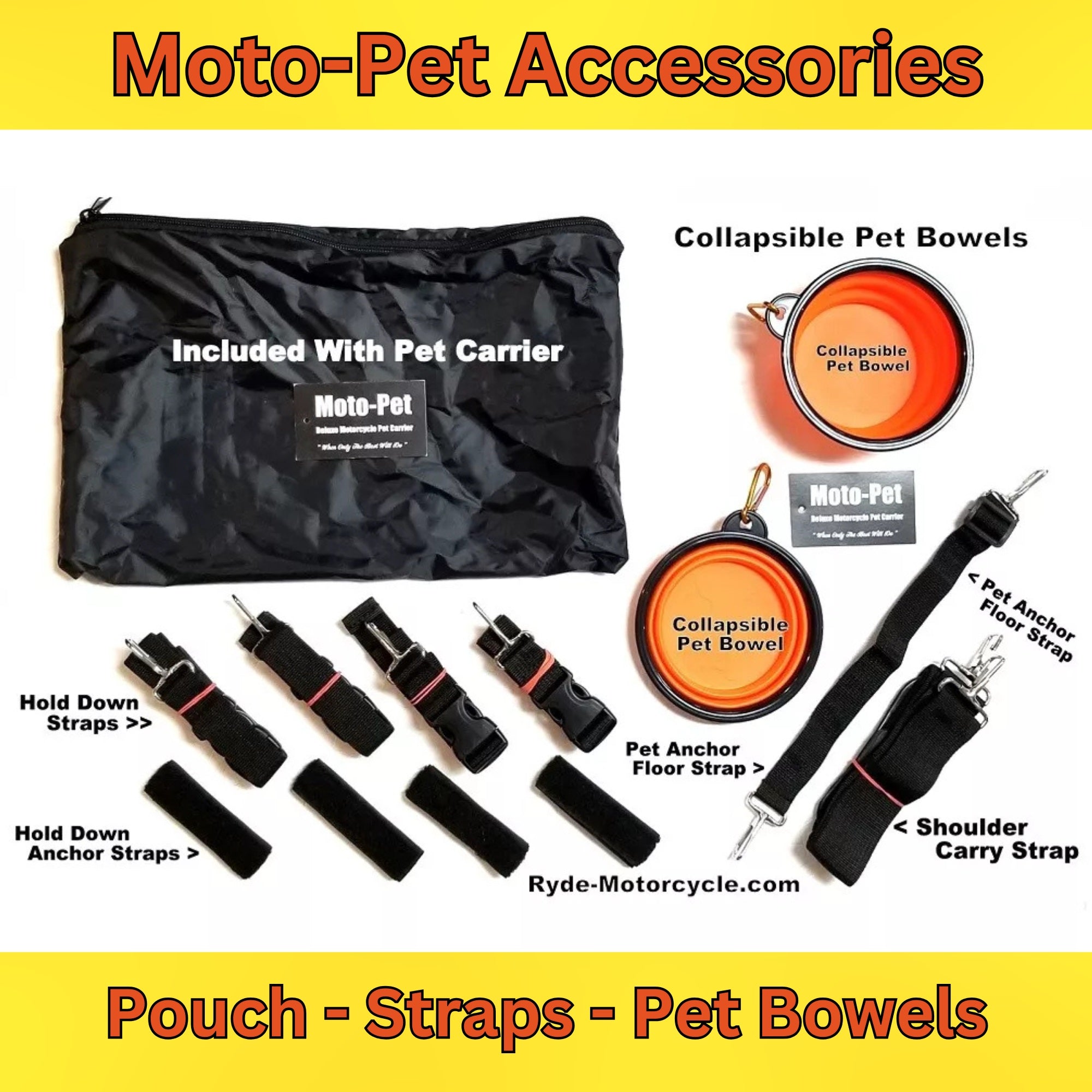 Moto-Pet Deluxe Motorcycle Pet Carrier - Compare to Kuryakyn & Save Big $$