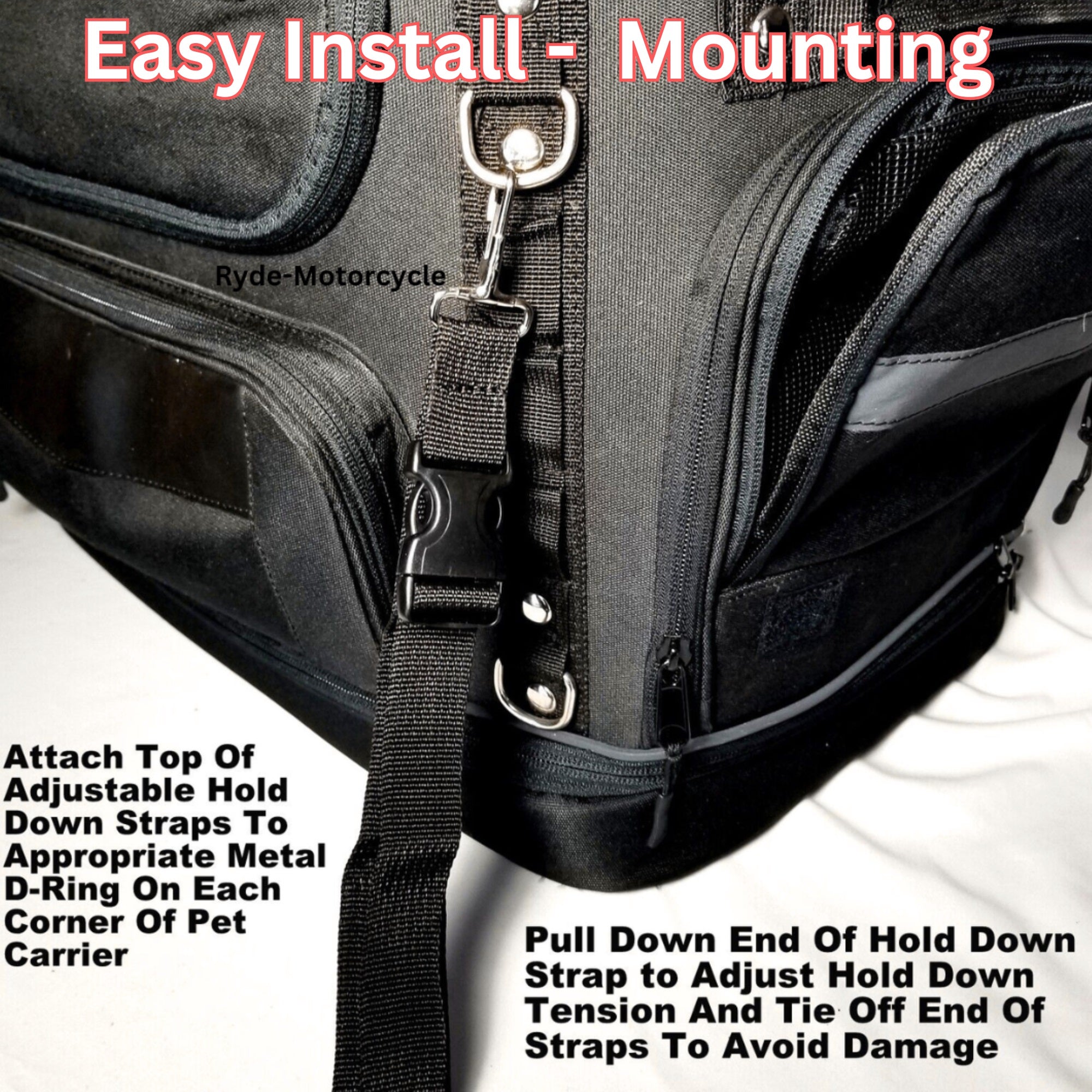 Moto-Pet Deluxe Motorcycle Pet Carrier - Compare to Kuryakyn & Save Big $$
