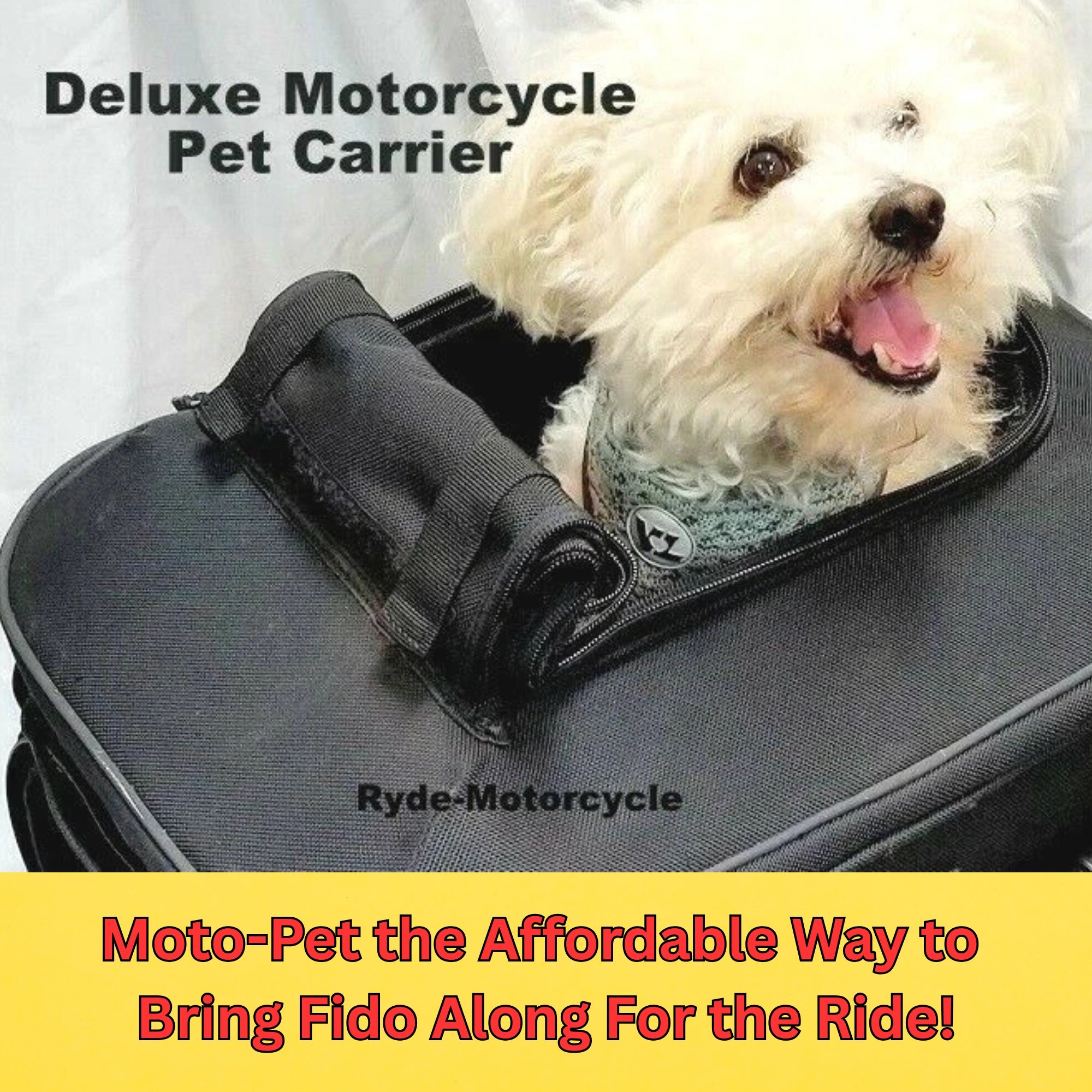 Moto-Pet Deluxe Motorcycle Pet Carrier - Compare to Kuryakyn & Save Big $$
