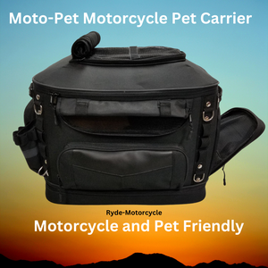 Moto-Pet Deluxe Full Feature Motorcycle Pet Carrier Mounts on Rack Seat Sissy Bar
