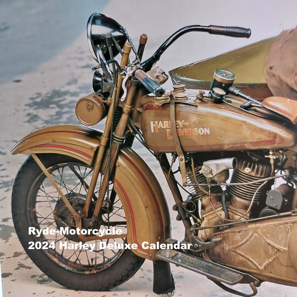 2024 Deluxe Harley Davidson 17" x 12" Wall Calendar