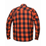 Valiant Men's Orange & Black "Armored" Flannel Kevlar Jacket - Shirt TW136.16  Free Shipping