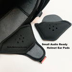 Small Black Ear Pad Inserts -  DOT Half Helmets with "Y Strap"