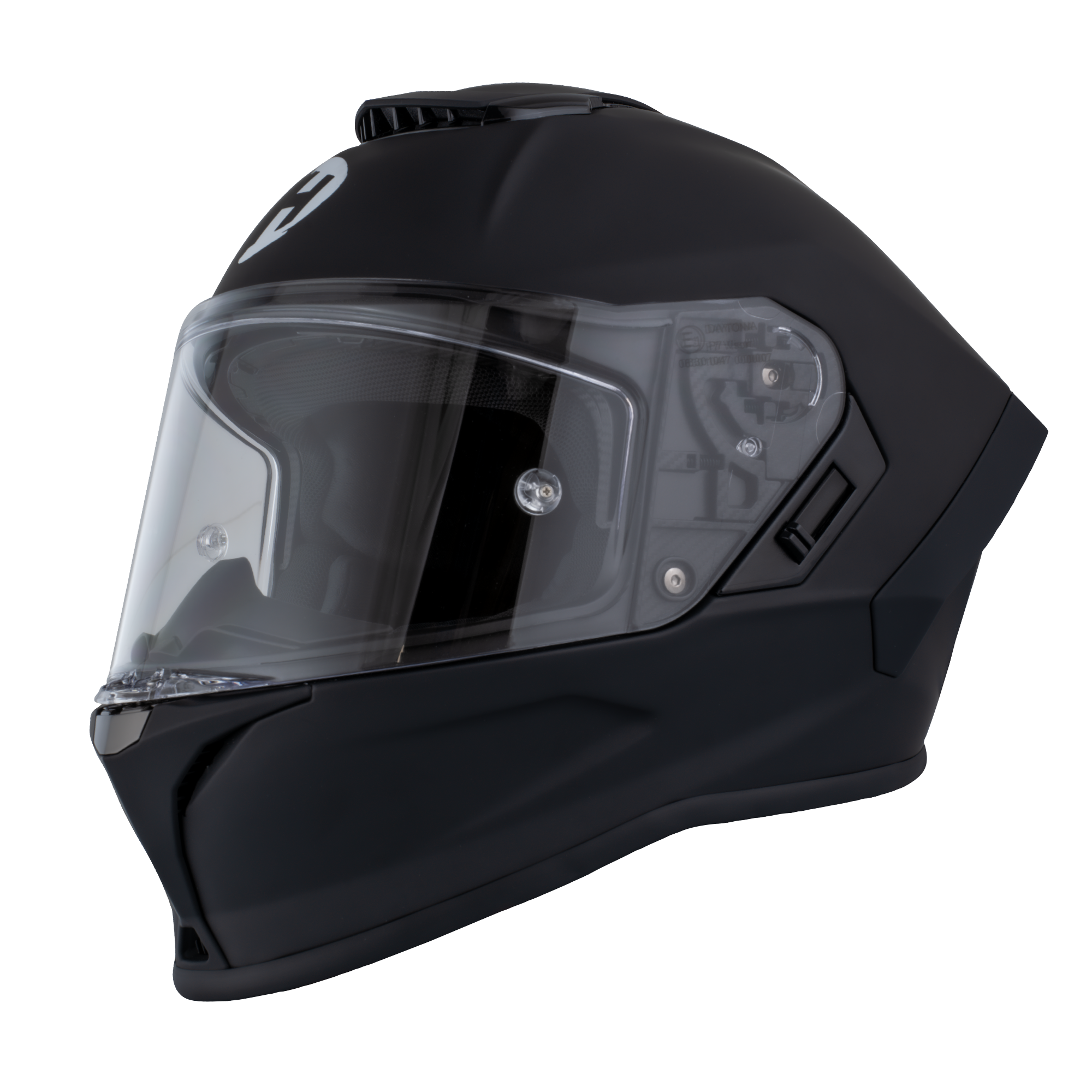 Daytona Viper Dull Flat Black DOT Full Face Motorcycle Helmet No Fog F – Ryde-Motorcycle