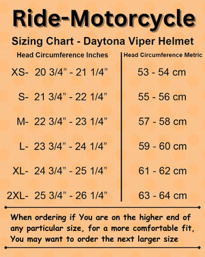 black orange motorcycle helmet daytona Daytona Viper Dull Flat Black DOT Full Face Motorcycle Helmet No Fog F – Ryde-Motorcycle