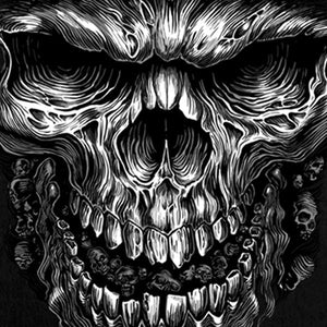 MENS SHREDDER SKULL BLACK SLEEVELESS DENIM BIKER CUT OFF SHIRT
