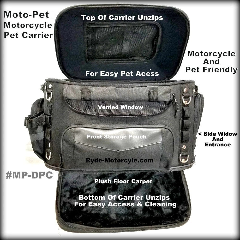 Moto-Pet Deluxe Motorcycle Pet Carrier - Compare to Kuryakyn & Save Big $$