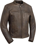 Rocky Full Feature Premium Brown Leather Motorcycle Jacket