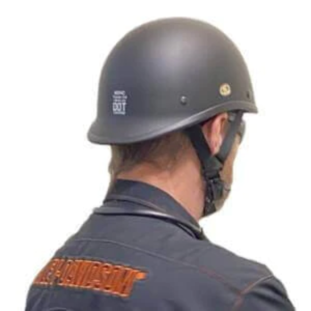 Micro DOT "Twister 2.0 - T360" Reversible Flat Black Half Helmet No Mushroom Look