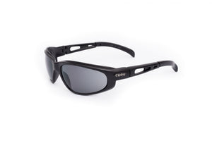 01-01 Smoke Lens Matte Black Frame Sport Motorcycle Sunglass