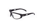 01-02 Clear Lens Black Matte Frame Sport Motorcycle Sunglass