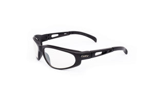 01-02 Clear Lens Black Matte Frame – Motorcycle Sunglasses