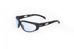 01-03 Lite Blue Lens Matte Black Sport Motorcycle Sunglass