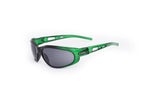01-40 Crystal Green/Black Frame w/ Smoke Lens – Motorcycle Sunglasses