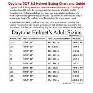 average bike helmet size female Daytona DOTHalf Helmet - Women's - Butterfly