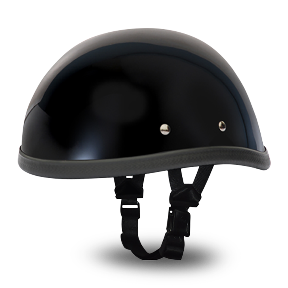 Daytona NOVELTY Non-Certified Helmet - Unisex - Hi-Gloss Black Eagle - 1002A