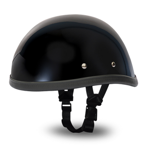 Daytona NOVELTY Non-Certified Helmet - Unisex - Hi-Gloss Black Eagle - 1002A