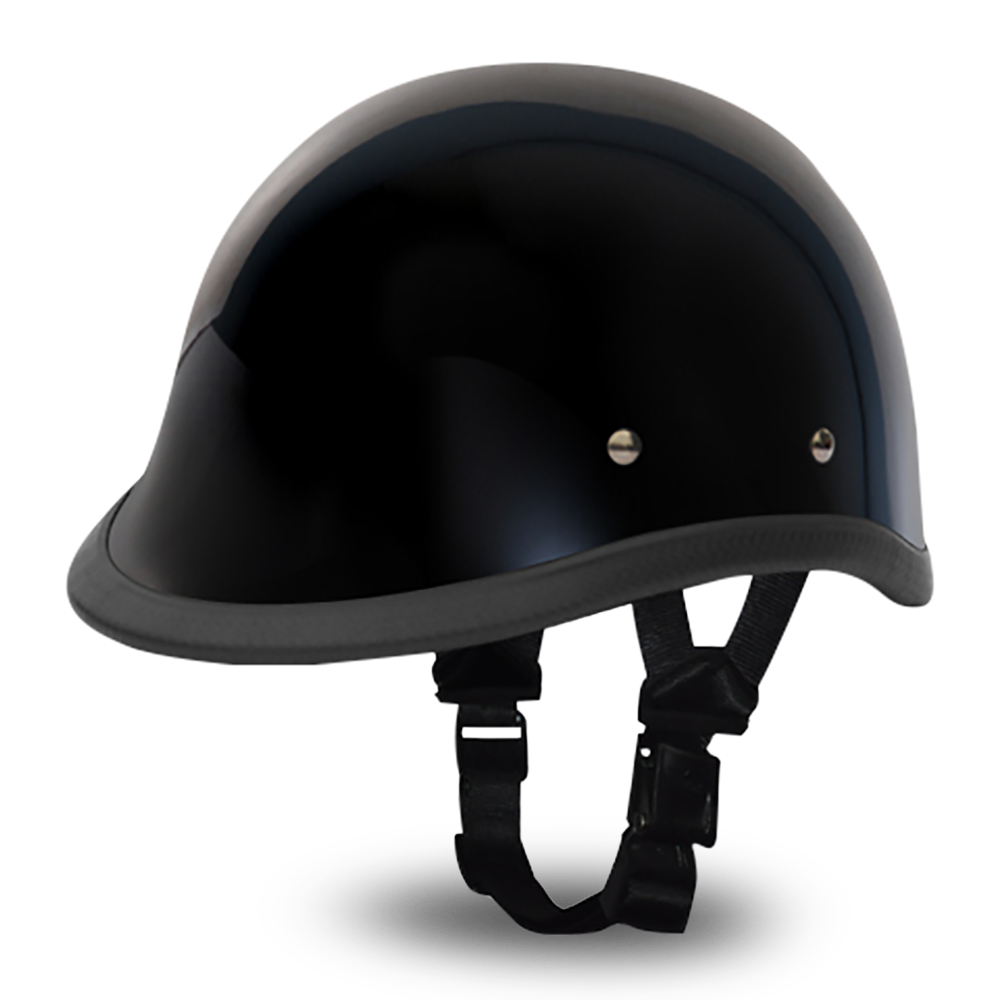 Daytona NOVELTY Non-Certified Helmet - Unisex - Hi-Gloss Black Hawk - 1003A