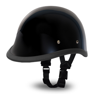 Daytona NOVELTY Non-Certified Helmet - Unisex - Hi-Gloss Black Hawk - 1003A