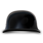 Daytona NOVELTY Non-Certified Helmet - Unisex - Hi-Gloss Black German - 1004A